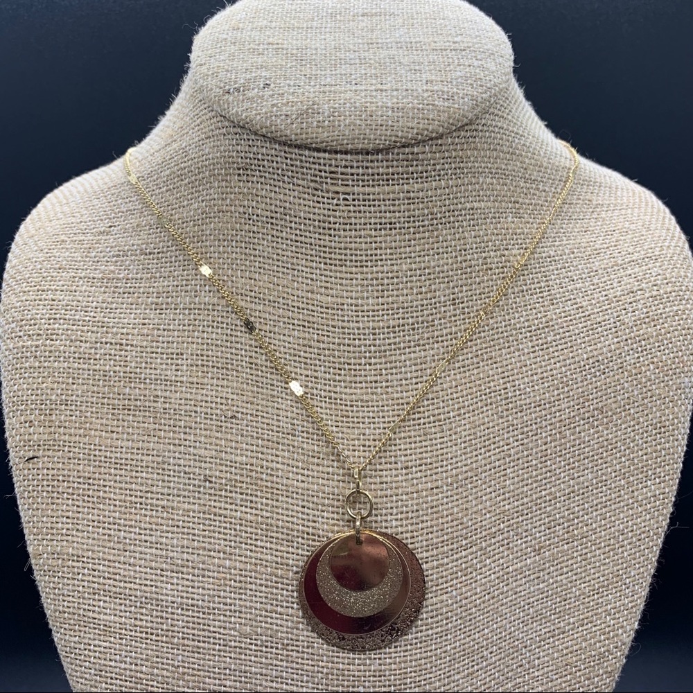 Lauren Conrad Gold Circle Pendant Necklace